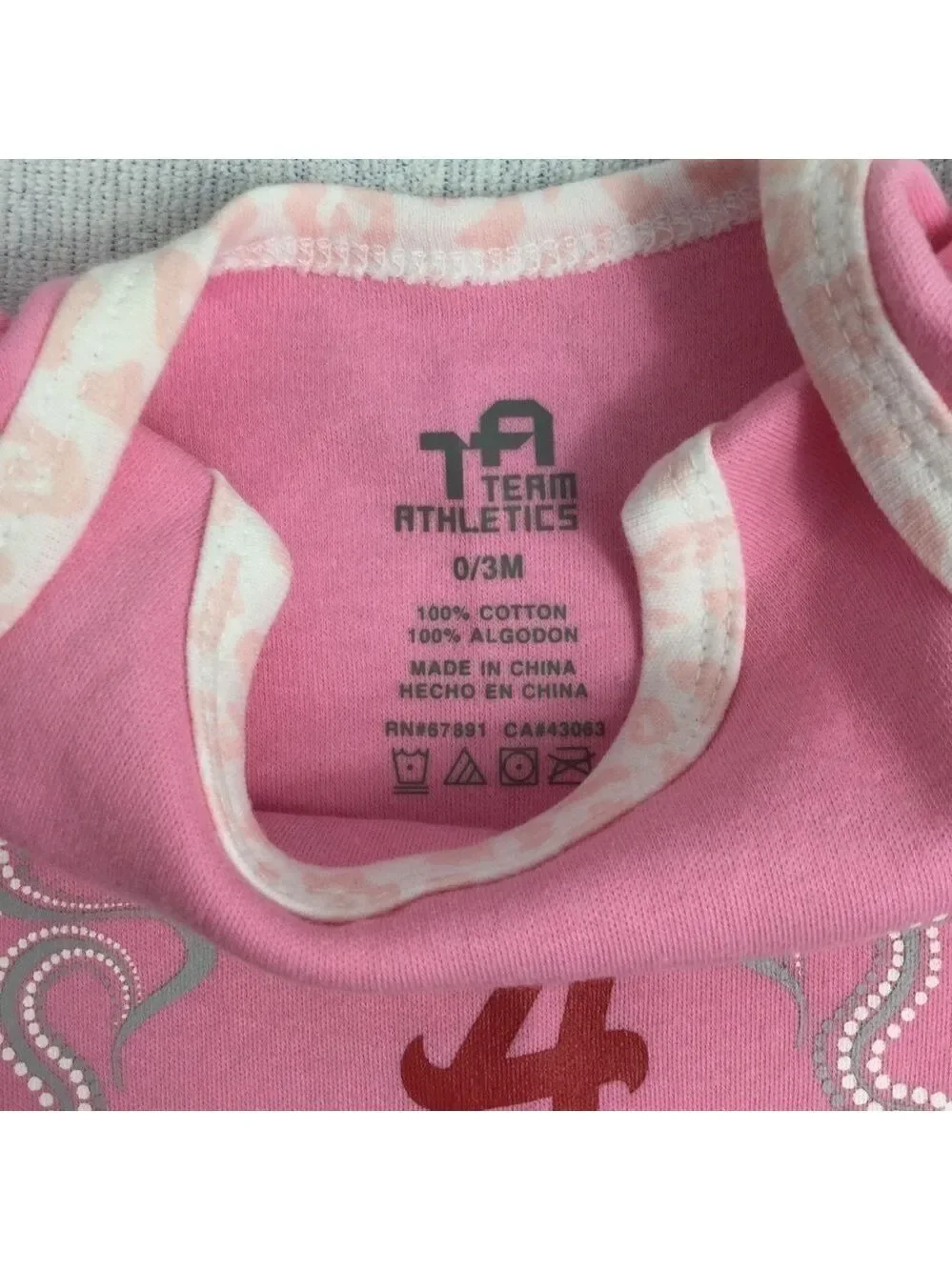 The University Of Alabama Crimson Tide Onesie Lot